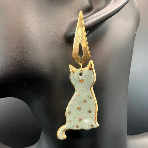 Handmade Luxury Ceramic Earrings – Unique, Lightweight, and Artistic Jewelry - Picture 2 of 10